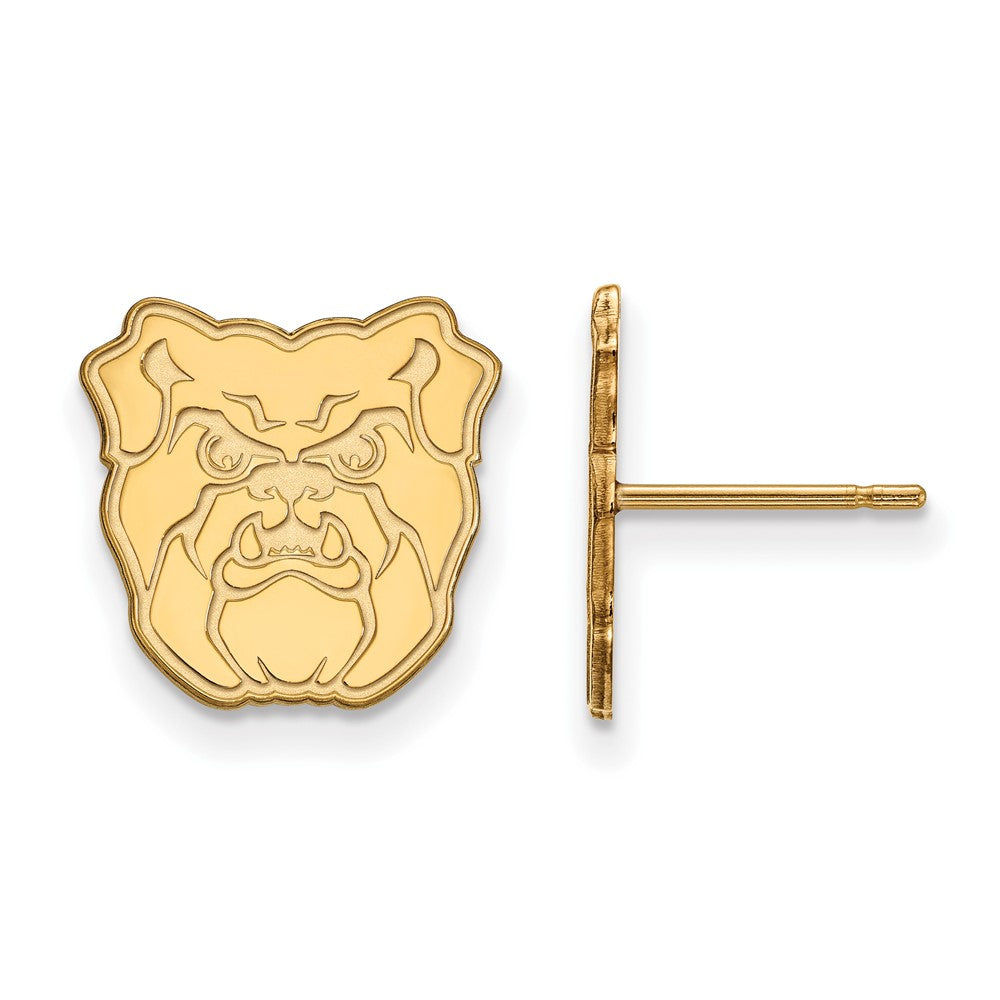 14K Gelbgold Logoart Butler University Bulldog Klein Ohrstecker