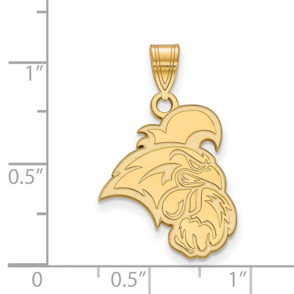 10K Gelbgold Logoart Coastal Carolina University Chanticleer Groß Anhänger