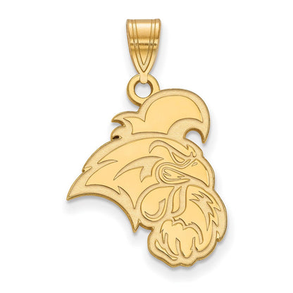 10K Gelbgold Logoart Coastal Carolina University Chanticleer Groß Anhänger