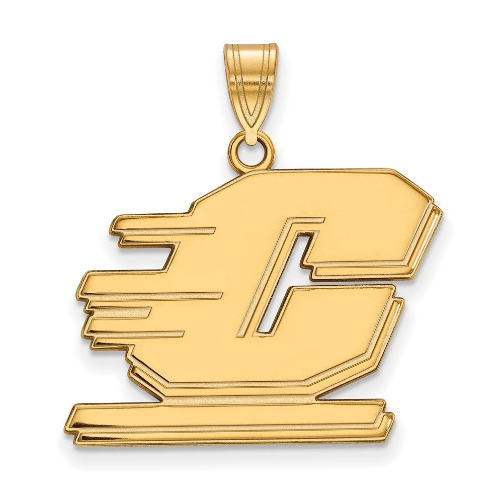10K Gelbgold Logoart Central Michigan University Buchstabe C Groß Anhänger