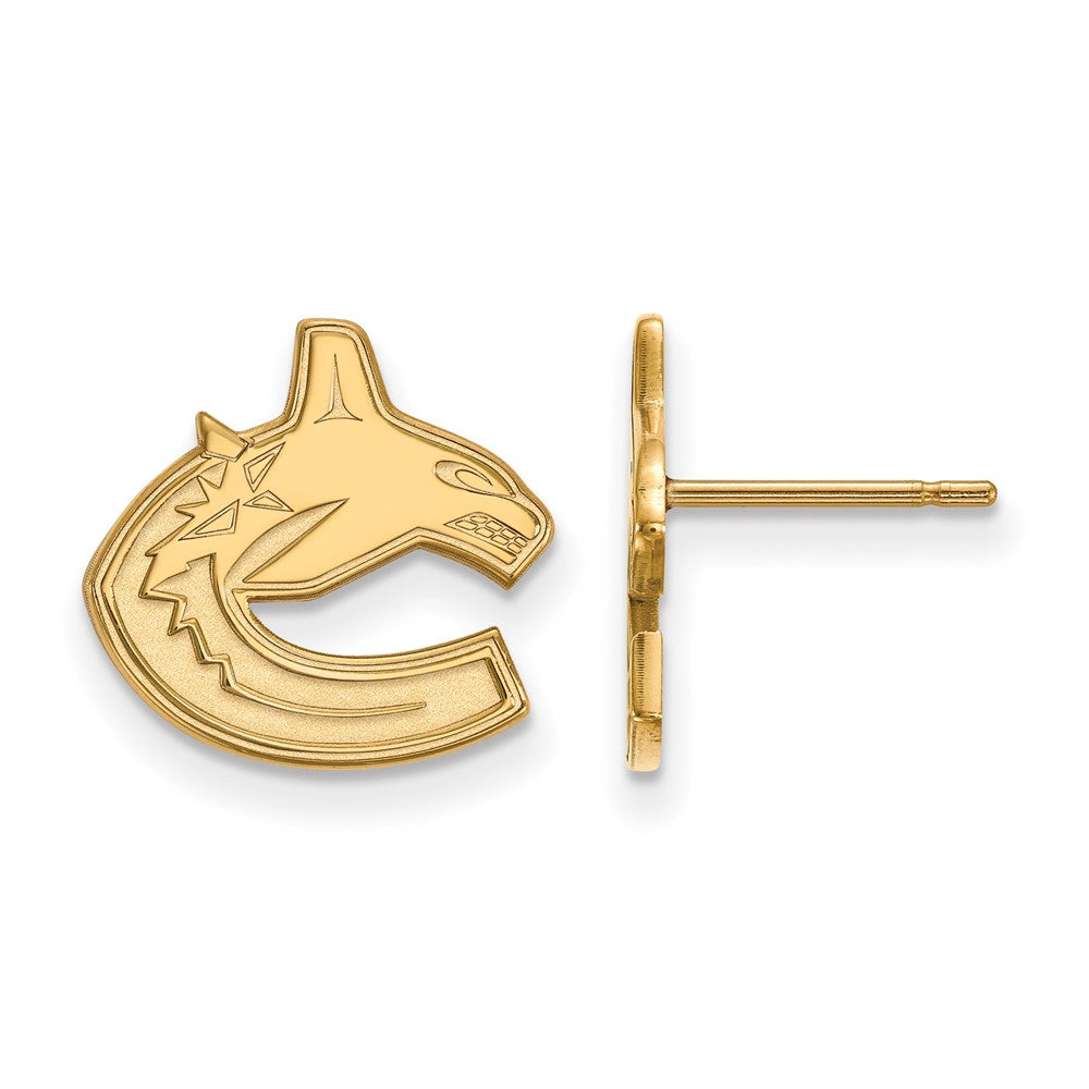 10K Gelbgold Nhl Logoart Vancouver Canucks Klein Ohrstecker