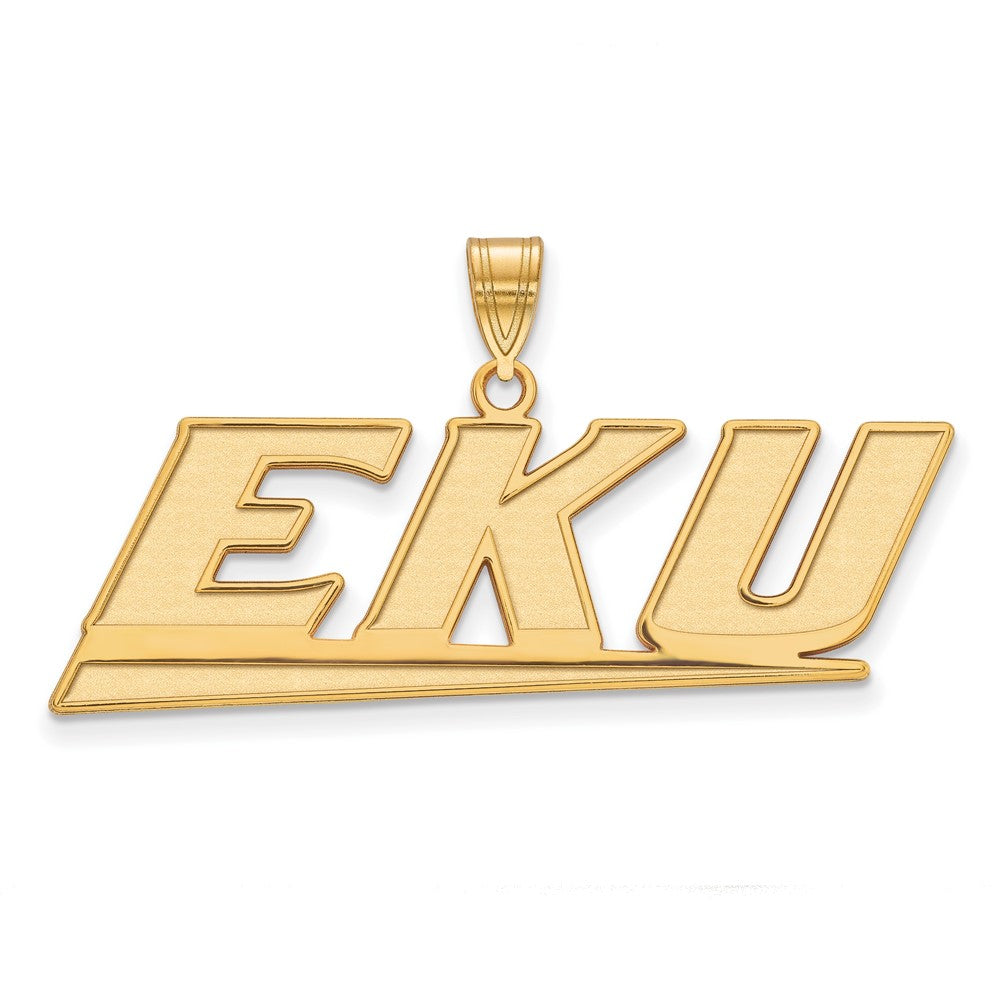 10K Gelbgold Logoart Eastern Kentucky University E K U Groß Anhänger
