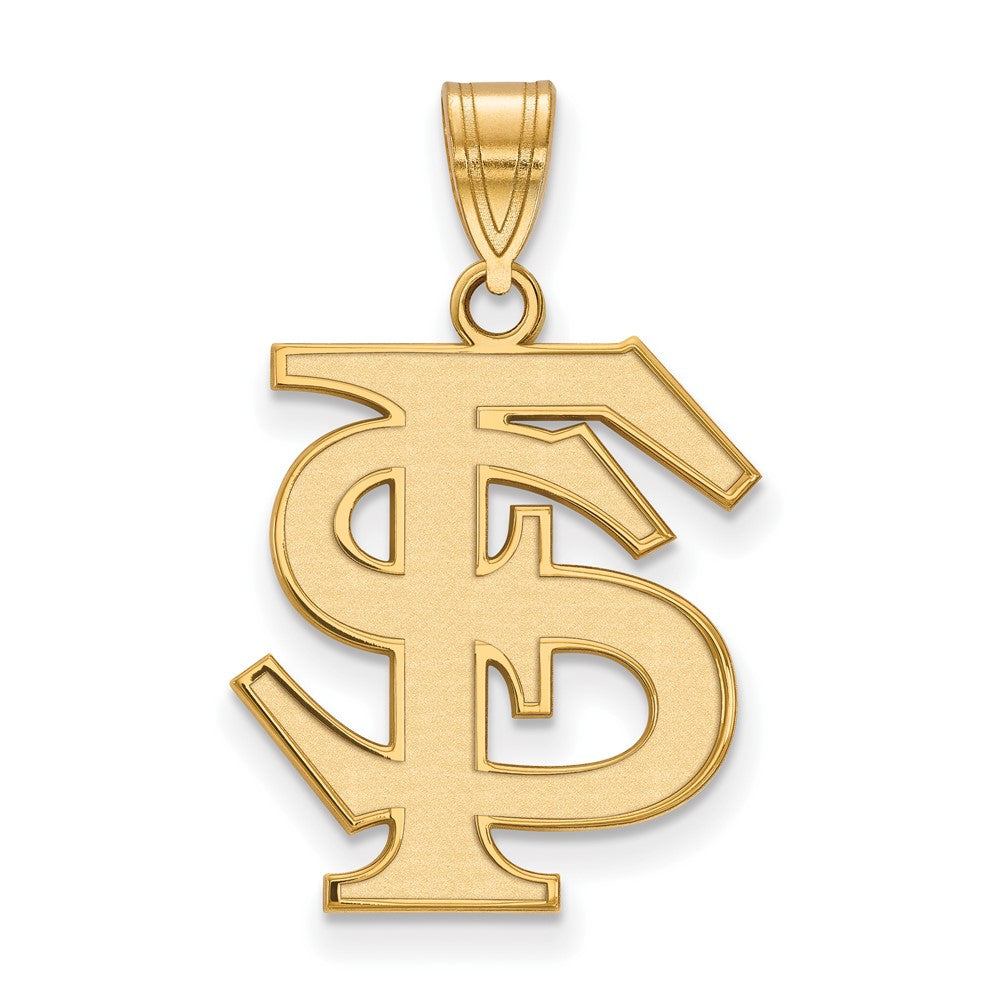 14K Gelbgold Logoart Florida State University F S Groß Anhänger