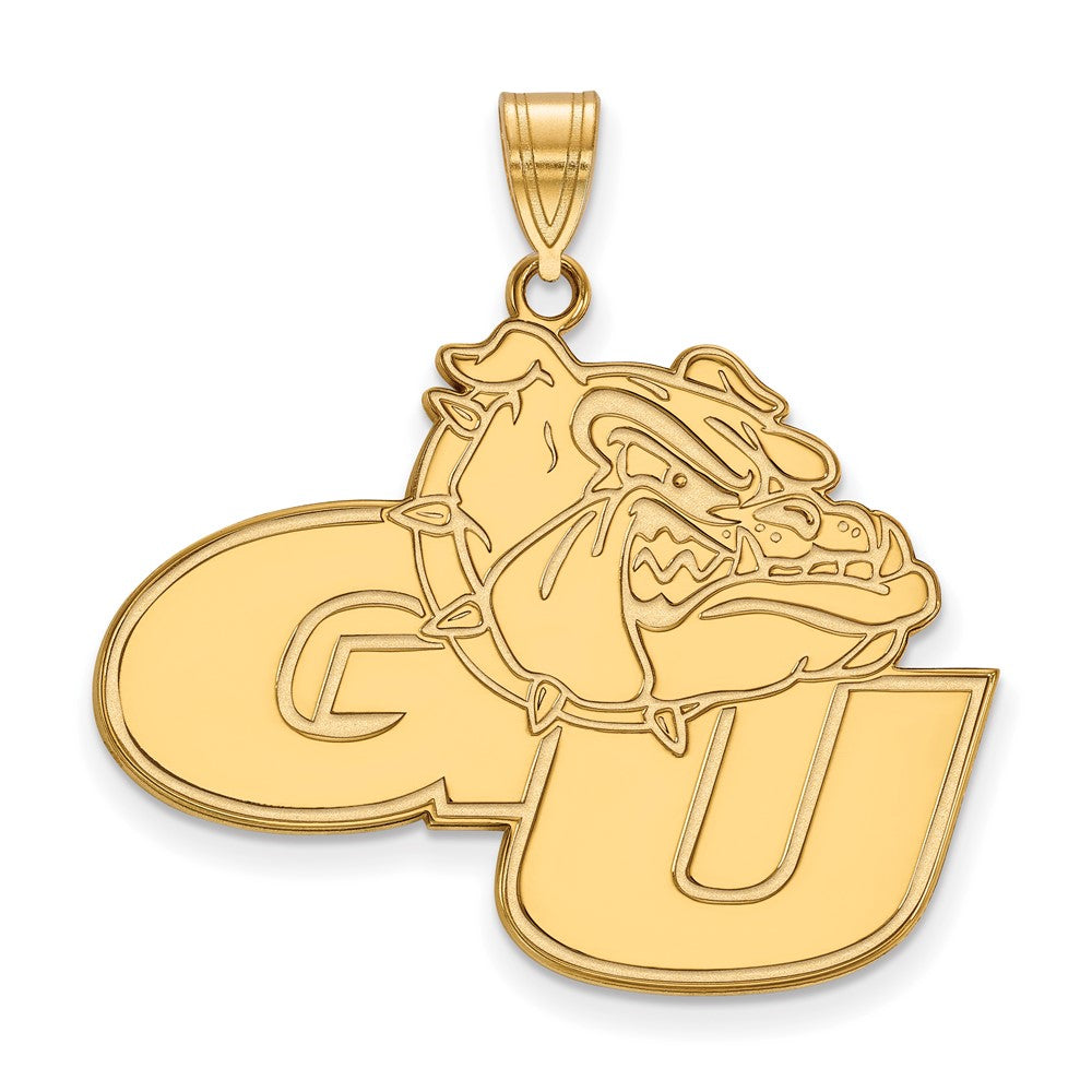 10K Gelbgold Logoart Gonzaga University G U Bulldog Extra Groß Anhänger