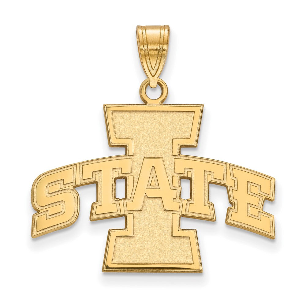 14K Gelbgold Logoart Iowa State University Groß Anhänger