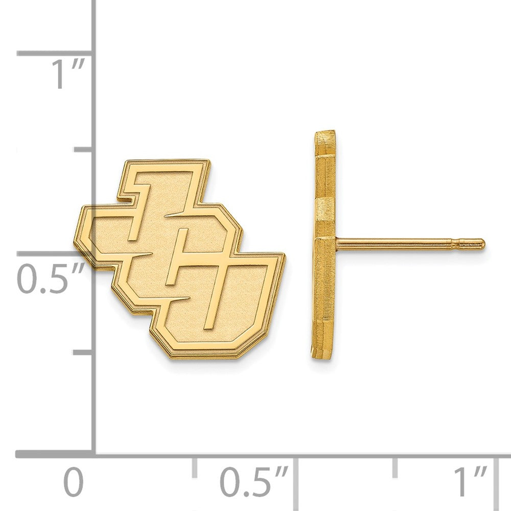 10K Gelbgold Logoart John Carroll University Klein Ohrstecker