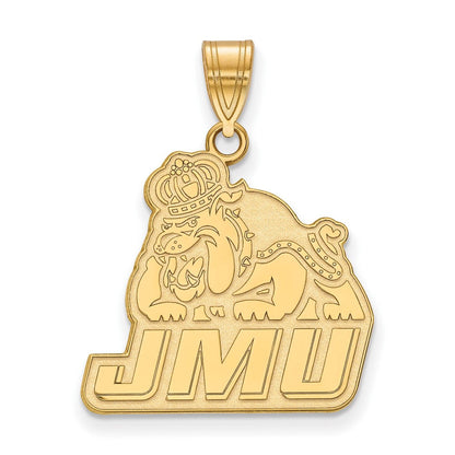 14K Gelbgold Logoart James Madison University Groß Anhänger