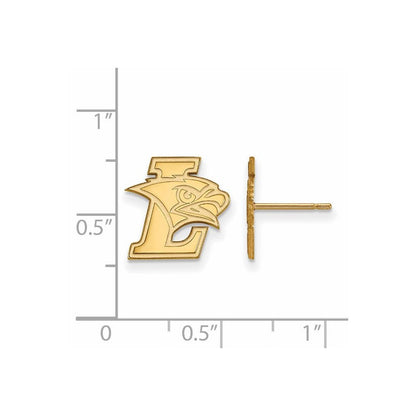 10K Gelbgold Logoart Lehigh University Klein Ohrstecker