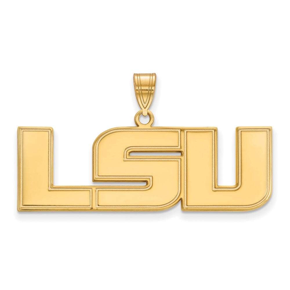 14K Gelbgold Logoart Louisiana State University L S U Groß Anhänger