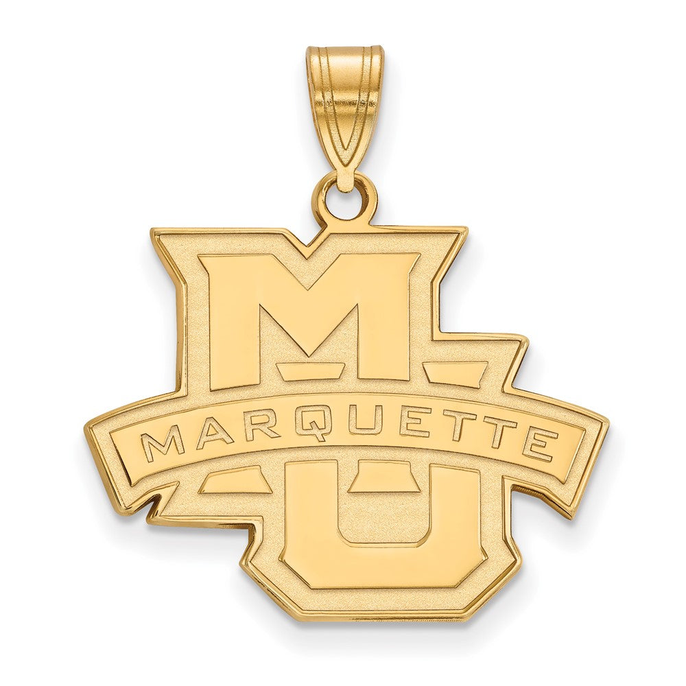 10K Gelbgold Logoart Marquette University Groß Anhänger