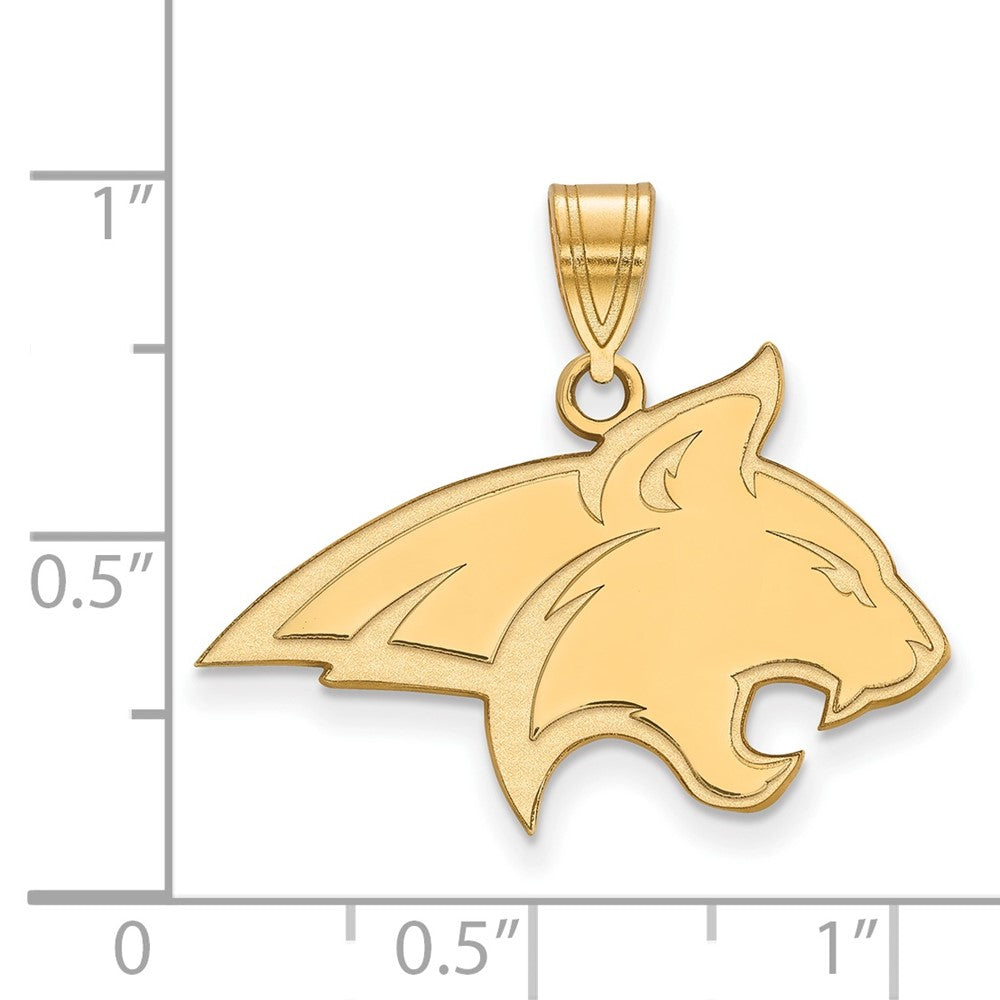 14K Gelbgold Logoart Montana State University Bobcat Groß Anhänger