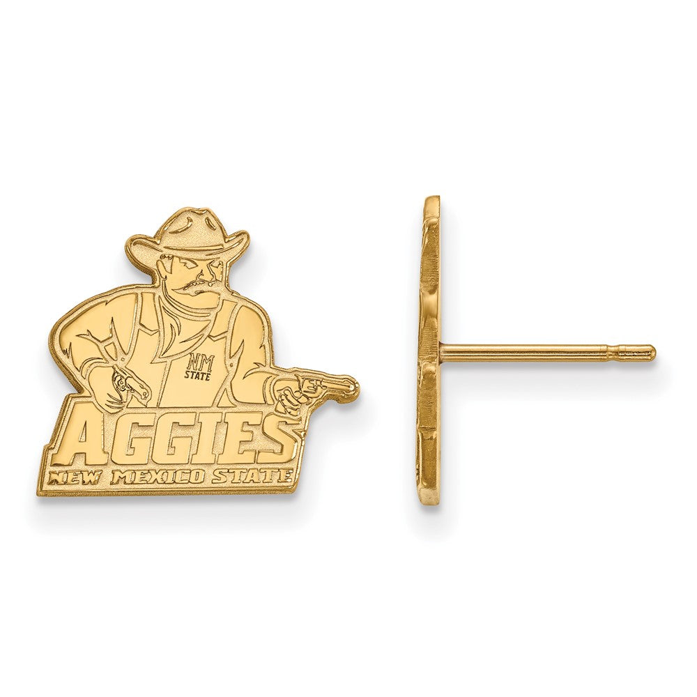 14K Gelbgold Logoart New Mexico State University Aggies Klein Ohrstecker