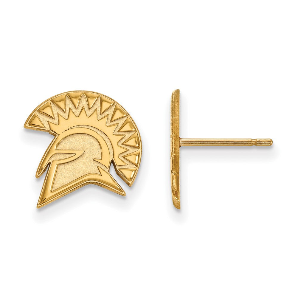 10K Gelbgold Logoart San Jose State University Spartan Klein Ohrstecker