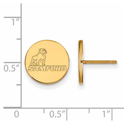 14K Gelbgold Logoart Samford University Klein Ohrstecker