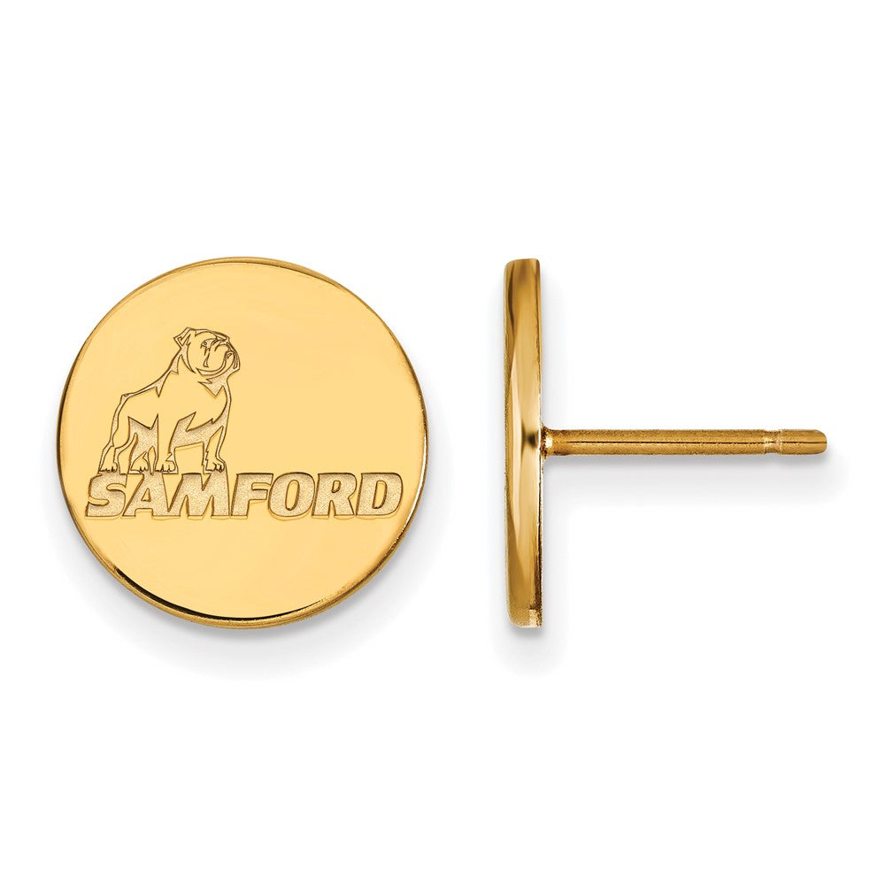 10K Gelbgold Logoart Samford University Klein Ohrstecker