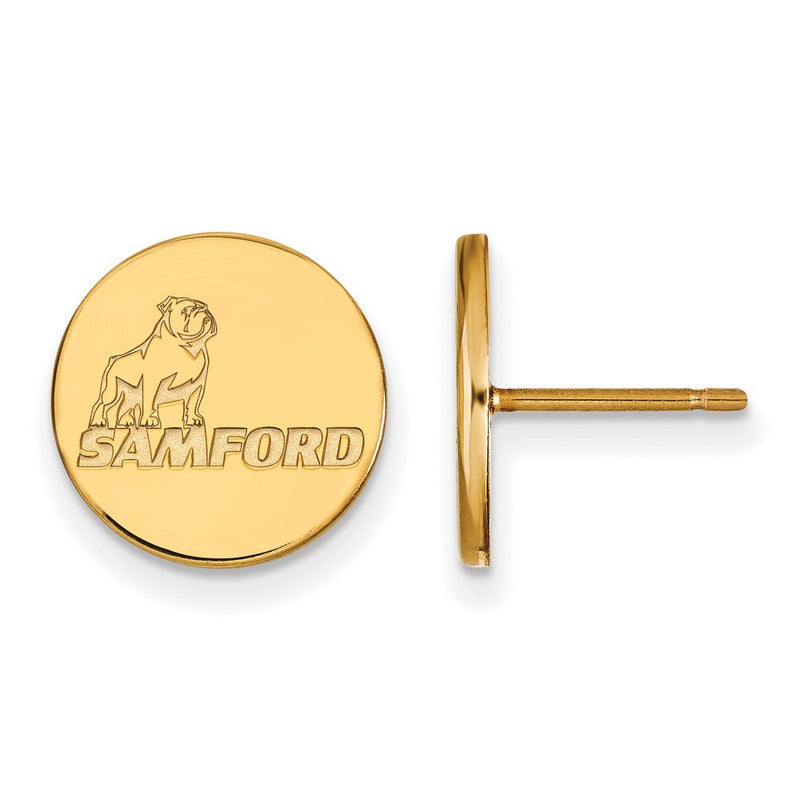 Vergoldet Sterlingsilber Logoart Samford University Klein Ohrstecker