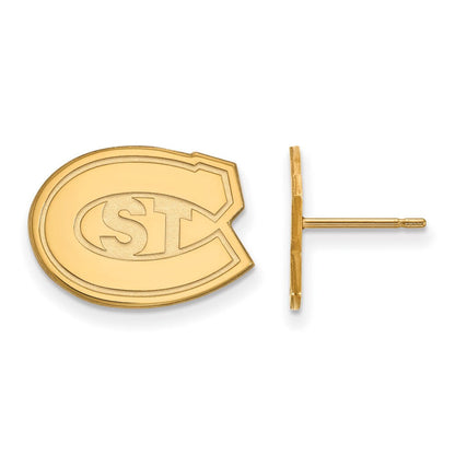 10K Gelbgold Logoart St. Cloud State University Klein Ohrstecker