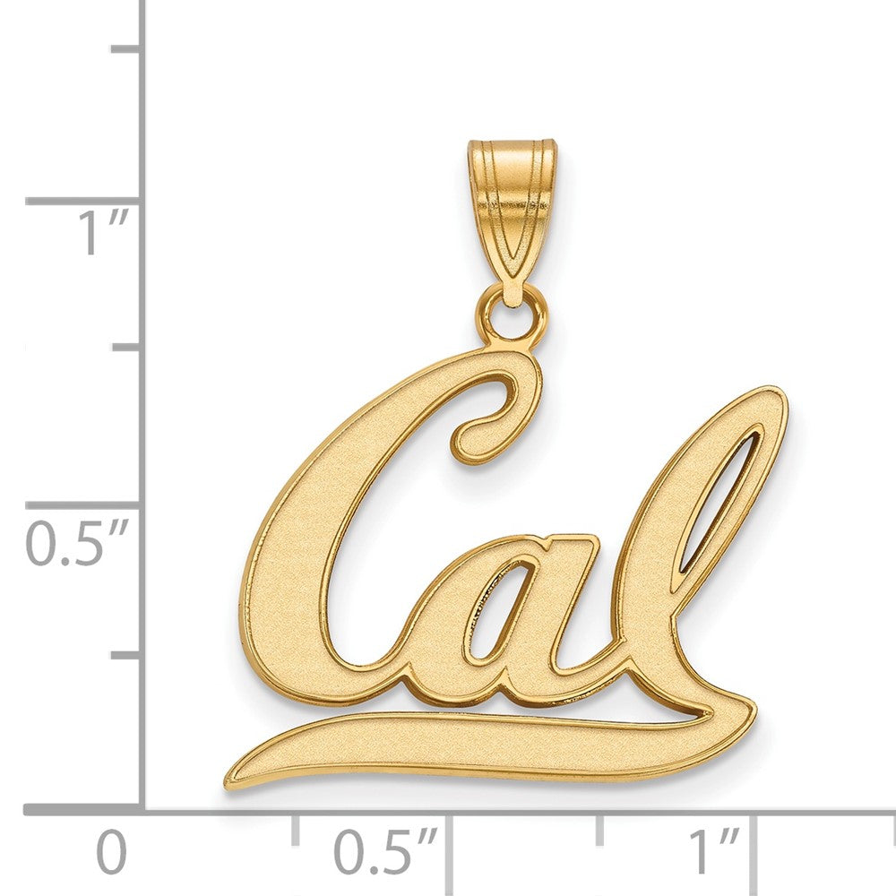 10K Gelbgold Logoart University Of California Berkeley Groß Anhänger