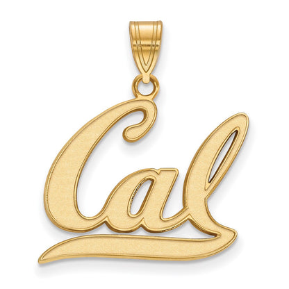 10K Gelbgold Logoart University Of California Berkeley Groß Anhänger