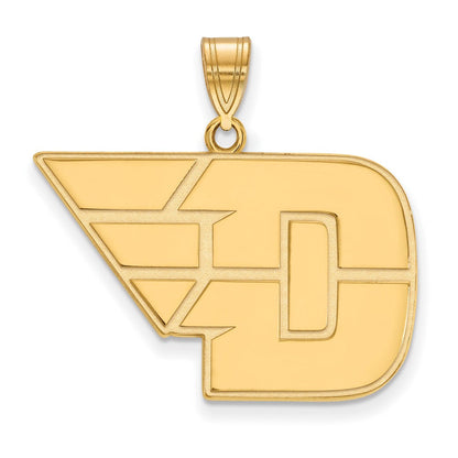 14K Gelbgold Logoart University Of Dayton Groß Anhänger