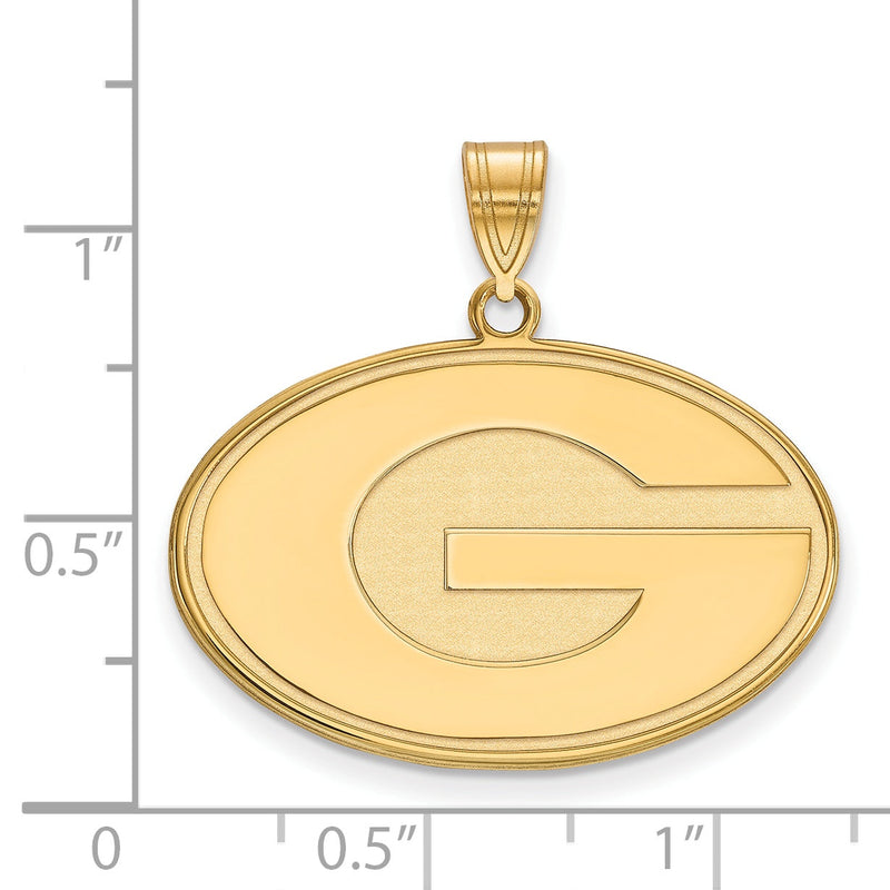 Vergoldet Sterlingsilber Logoart University Of Georgia Buchstabe G Groß Anhänger