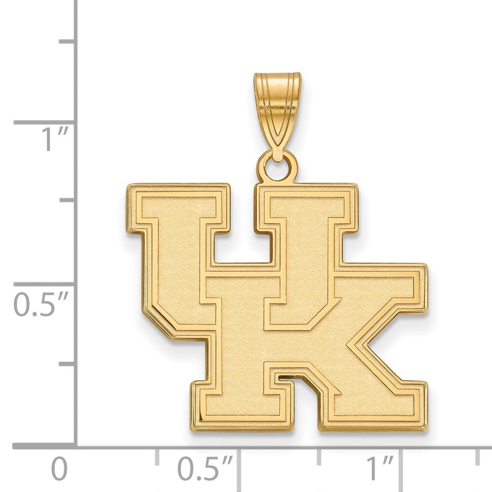 10K Gelbgold Logoart University Of Kentucky U K Groß Anhänger