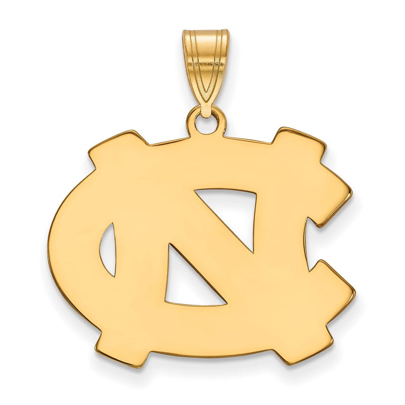 Vergoldet Sterlingsilber Logoart University Of North Carolina N C Groß Anhänger