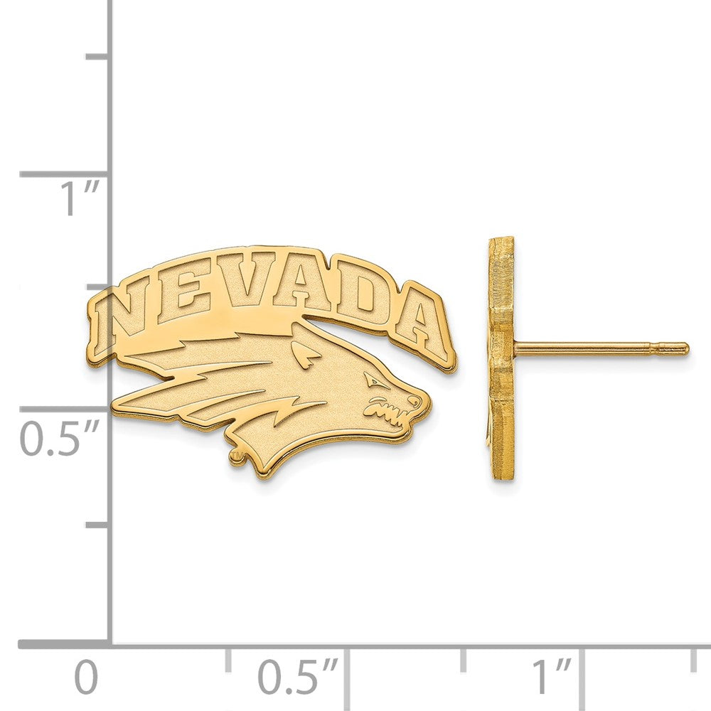 10K Gelbgold Logoart University Of Nevada Reno Klein Ohrstecker