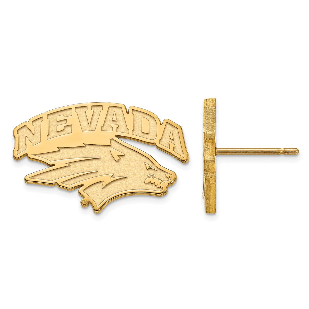 10K Gelbgold Logoart University Of Nevada Reno Klein Ohrstecker