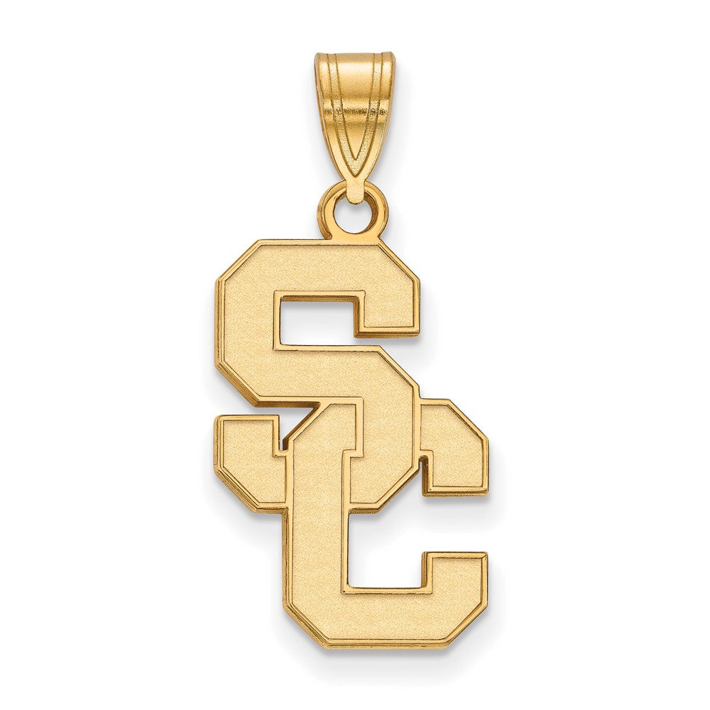 10K Gelbgold University Of Southern California S C Groß Anhänger