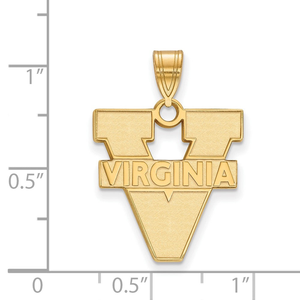 14K Gelbgold Logoart University Of Virginia Groß Anhänger
