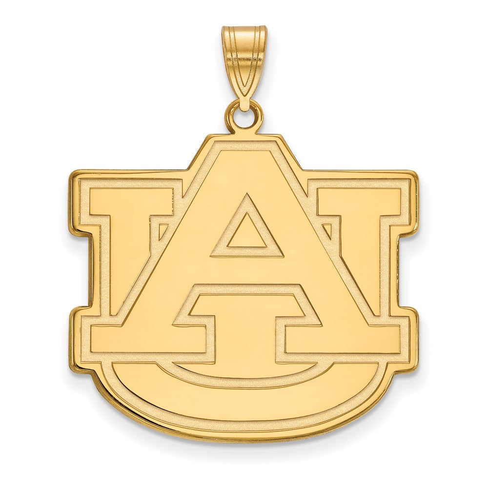 10K Gelbgold Logoart Auburn University A U Extra Groß Anhänger