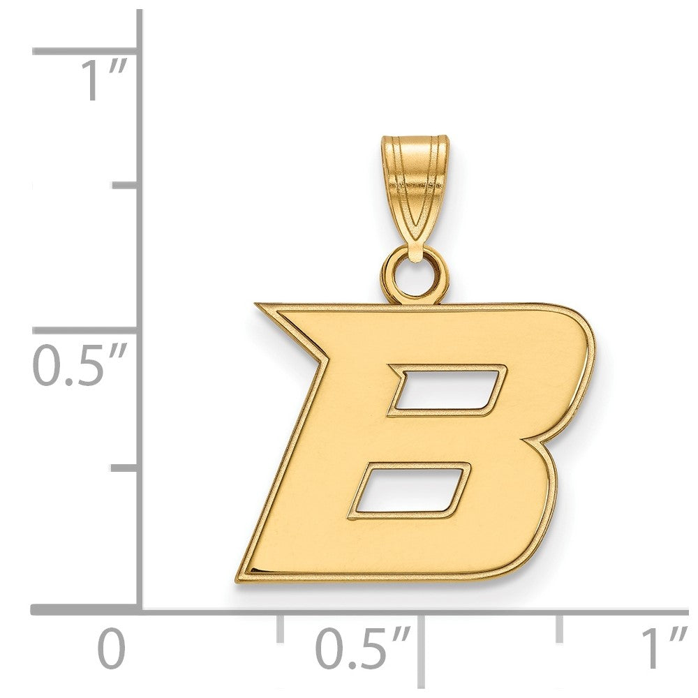 14K Gelbgold Logoart Boise State University Buchstabe B Klein Anhänger
