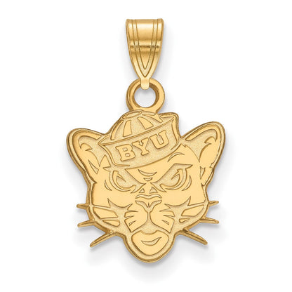 14K Gelbgold Logoart Brigham Young University Cougar Klein Anhänger