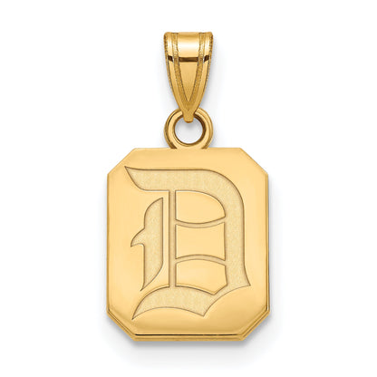 10K Gelbgold Logoart Duquesne University Buchstabe D Klein Anhänger