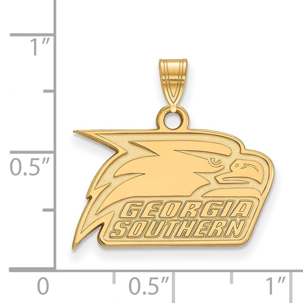 14K Gelbgold Logoart Georgia Southern University Adler Klein Anhänger