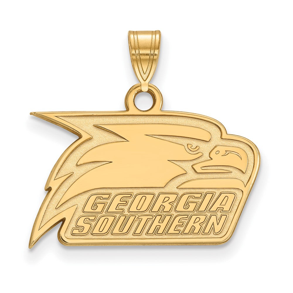 10K Gelbgold Logoart Georgia Southern University Adler Klein Anhänger