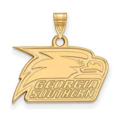 10K Gelbgold Logoart Georgia Southern University Adler Klein Anhänger