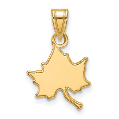 10K Gelbgold Logoart Indiana State University I S Klein Anhänger