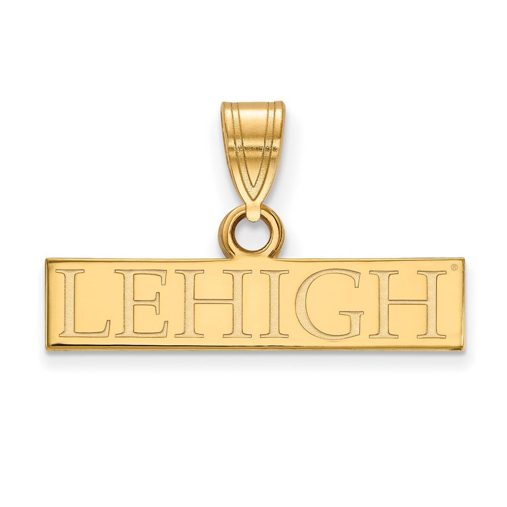 10K Gelbgold Logoart Lehigh University Klein Stab Anhänger