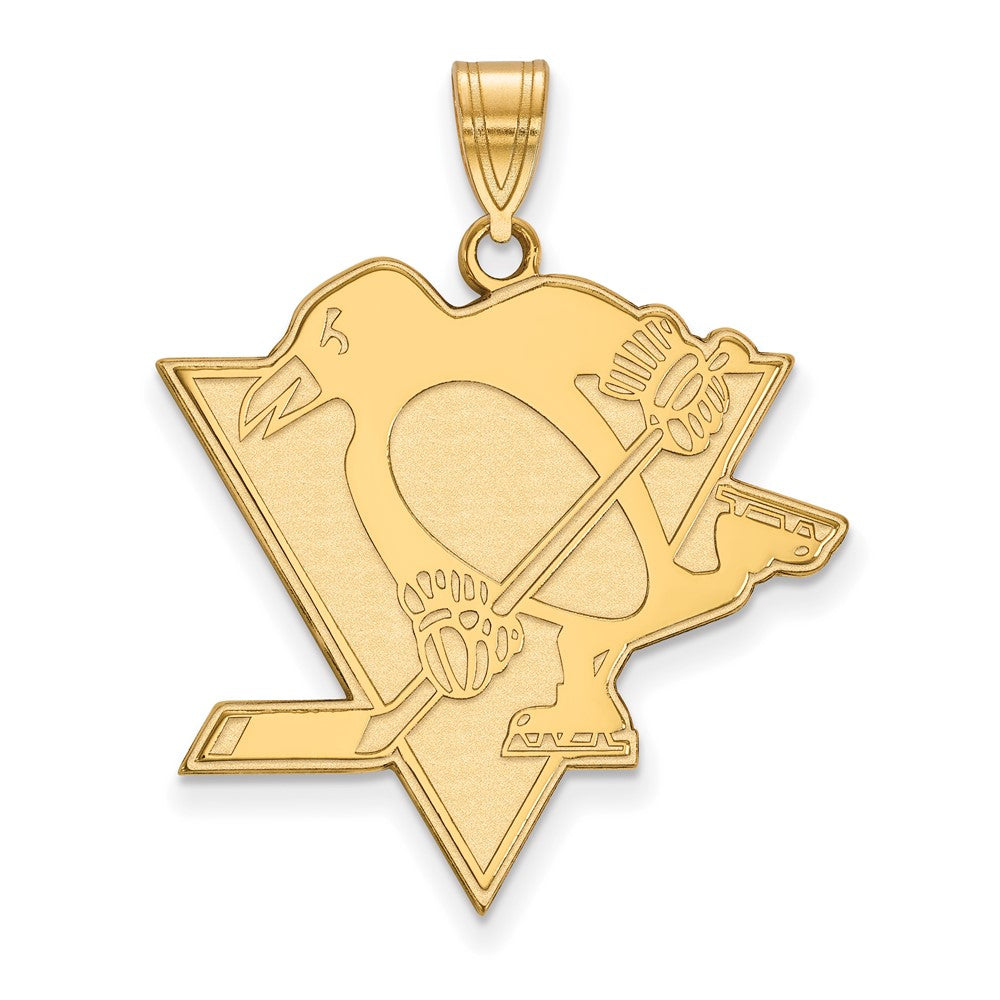 14K Gelbgold Pittsburgh Penguins Extra Groß Anhänger