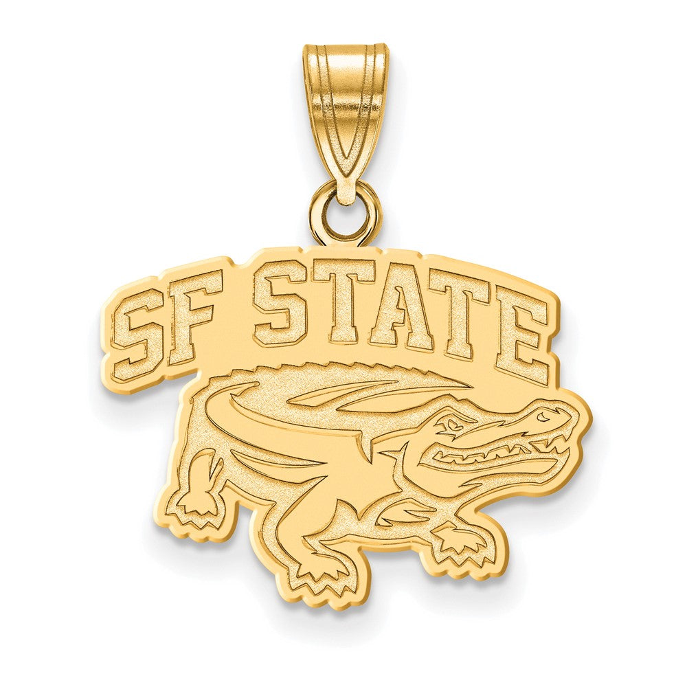 Vergoldet Sterlingsilber Logoart San Francisco State University Mittel Anhänger