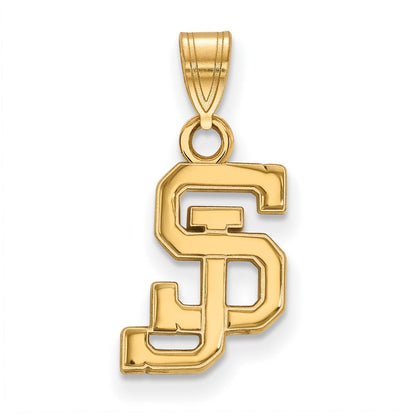 14K Gelbgold Logoart San Jose State University S J Klein Anhänger