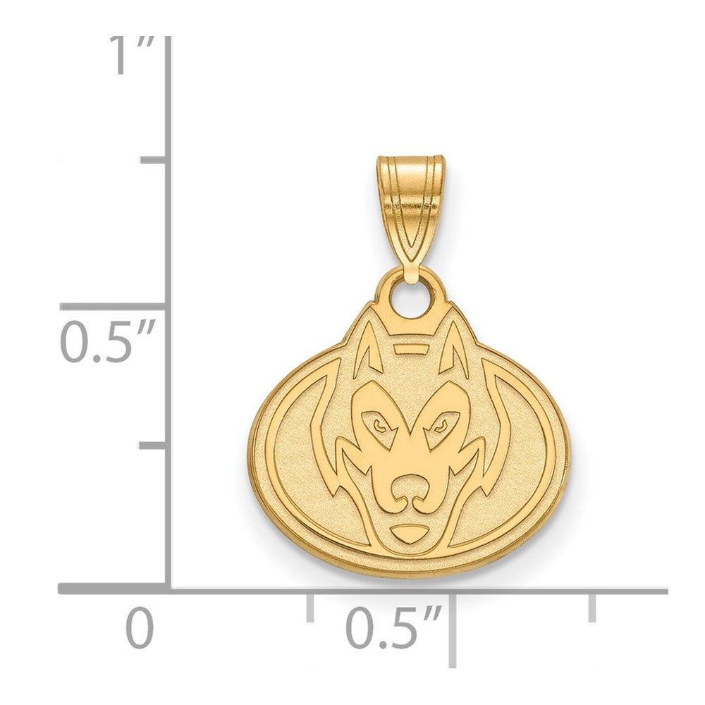 10K Gelbgold Logoart St. Cloud State University Husky Klein Anhänger