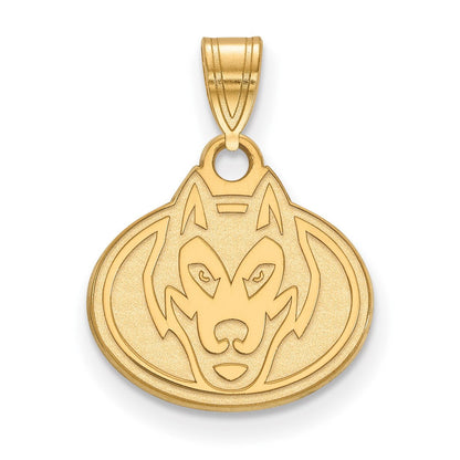 10K Gelbgold Logoart St. Cloud State University Husky Klein Anhänger