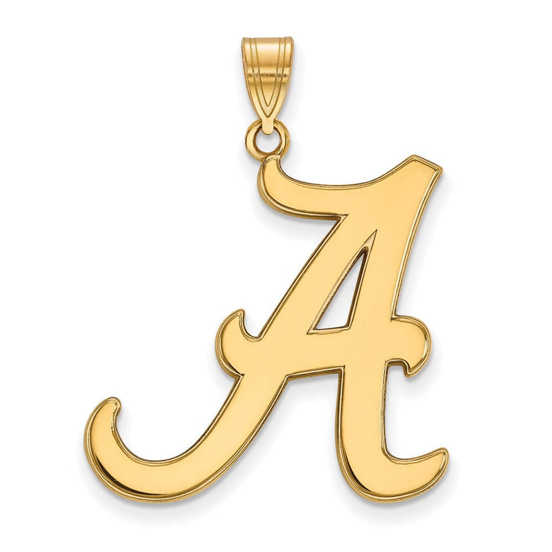 14K Gelbgold Logoart University Of Alabama Buchstabe A Extra Groß Anhänger