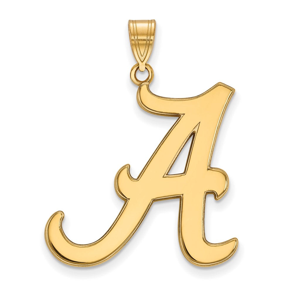 10K Gelbgold Logoart University Of Alabama Buchstabe A Extra Groß Anhänger