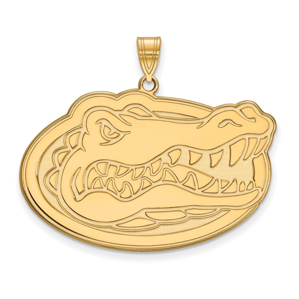 10K Gelbgold Logoart University Of Florida Gator Extra Groß Anhänger