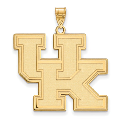 14K Gelbgold Logoart University Of Kentucky U K Extra Groß Anhänger