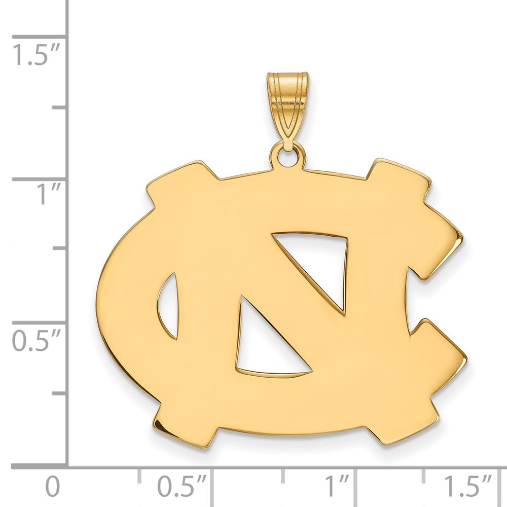 10K Gelbgold Logoart University Of North Carolina N C Extra Groß Anhänger